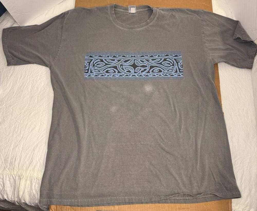 Crazy Shirts Koa Band Blue Hawaii Dyed Short Sleeve Crewneck T-Shirt XXL